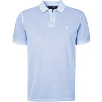 Marc O'Polo Herren Polo-Shirt blau Baumwoll-Piqué von Marc O'Polo