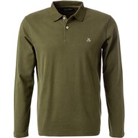 Marc O'Polo Herren Polo-Shirt grün Baumwoll-Jersey von Marc O'Polo