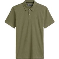 Marc O'Polo Poloshirt aus melierter Baumwolle, Shaped Fit in L von Marc O'Polo