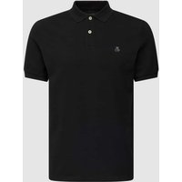 Marc O'Polo Poloshirt mit fein strukturierter Optik in Black, Größe XXL von Marc O'Polo