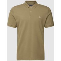 Marc O'Polo Poloshirt mit fein strukturierter Optik in Oliv, Größe XL von Marc O'Polo