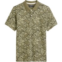 Marc O'Polo Poloshirt mit floralem Print und Stretch, Regular Fit in M von Marc O'Polo