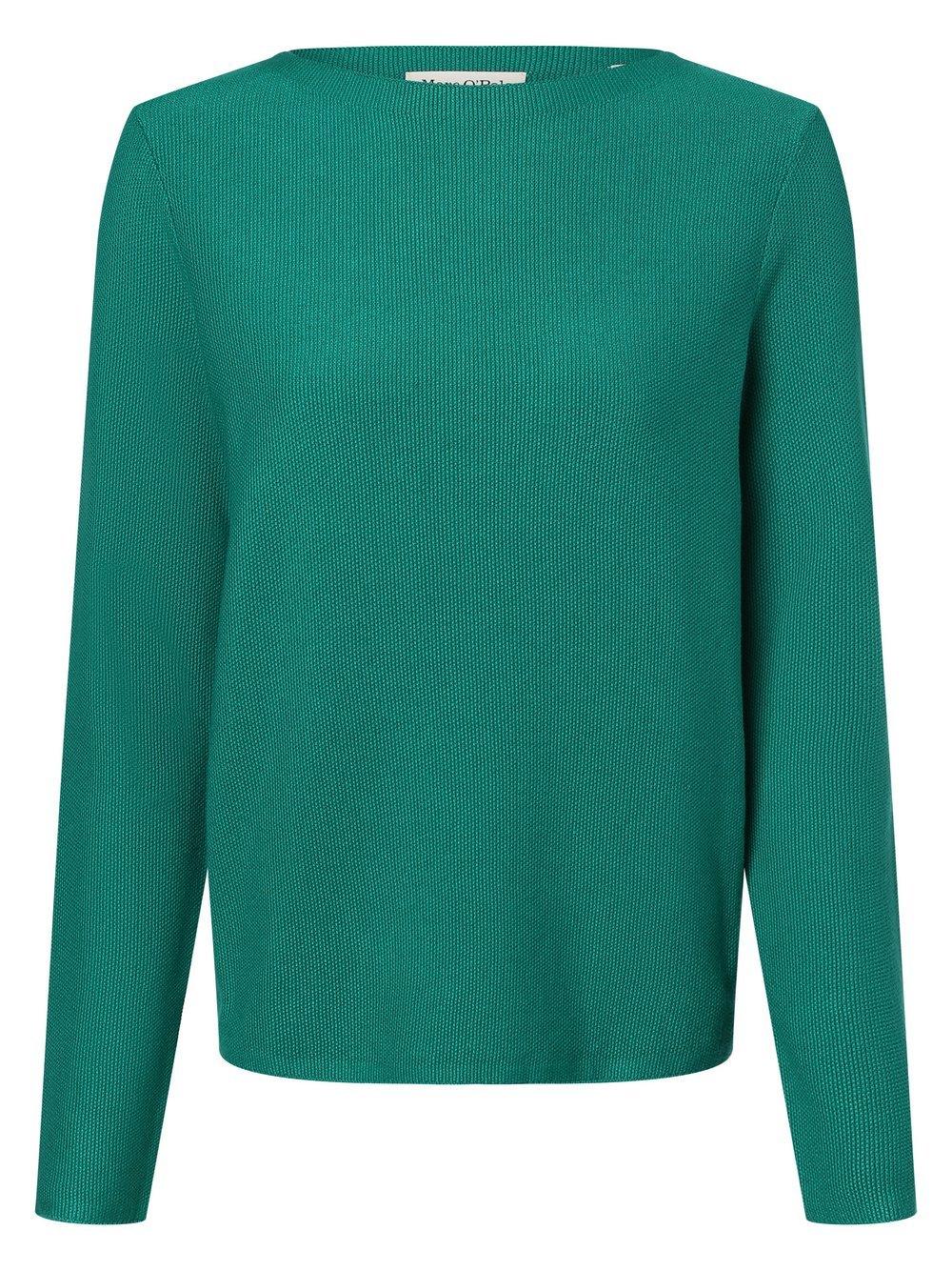 Marc O'Polo Pullover Damen Baumwolle Rundhals, smaragd von Marc O'Polo