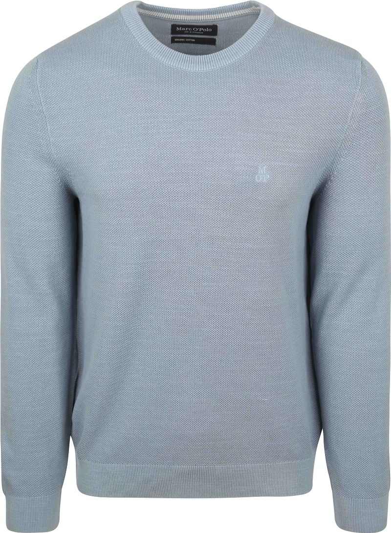 Marc O'Polo Pullover Heavy Piqué Hellblau - Größe L von Marc O'Polo