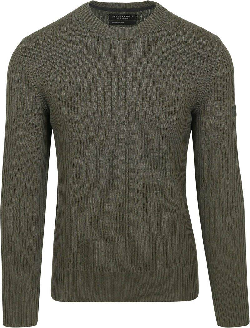 Marc O'Polo Pullover Ribbed Grün - Größe L von Marc O'Polo