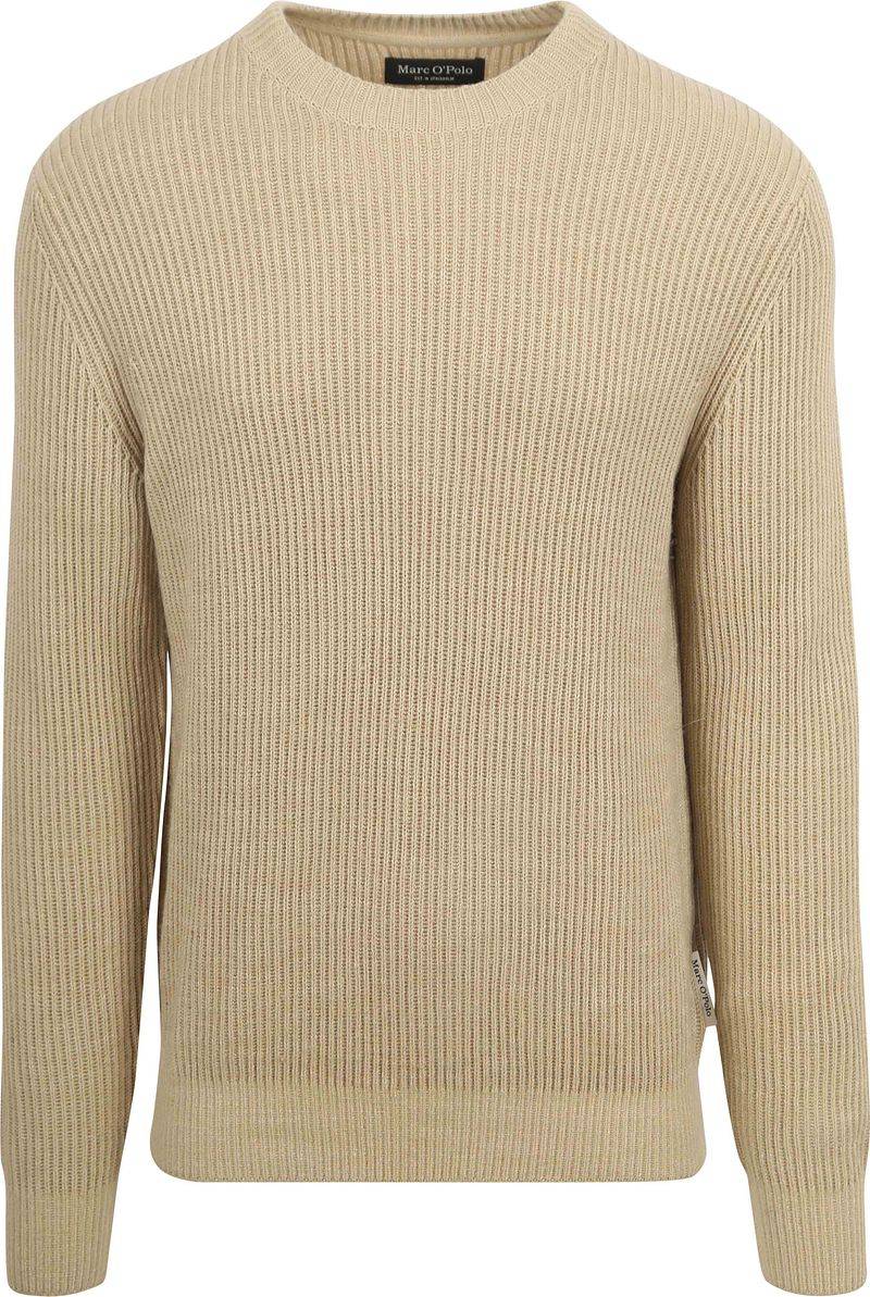 Marc O'Polo Pullover Wool Blend Beige - Größe L von Marc O'Polo