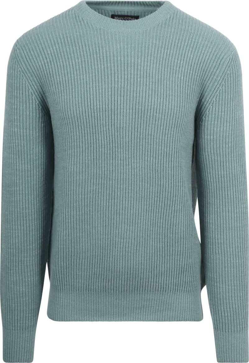 Marc O'Polo Pullover Wool Blend Stahlblau - Größe L von Marc O'Polo