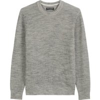 Marc O'Polo Pullover aus einem Bi-Color-Rippstrick, Regular Fit in L von Marc O'Polo