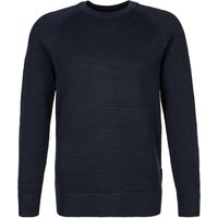 Marc O'Polo Herren Pullover blau Baumwolle unifarben von Marc O'Polo