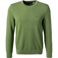 Marc O'Polo Herren Pullover grün Baumwolle unifarben von Marc O'Polo