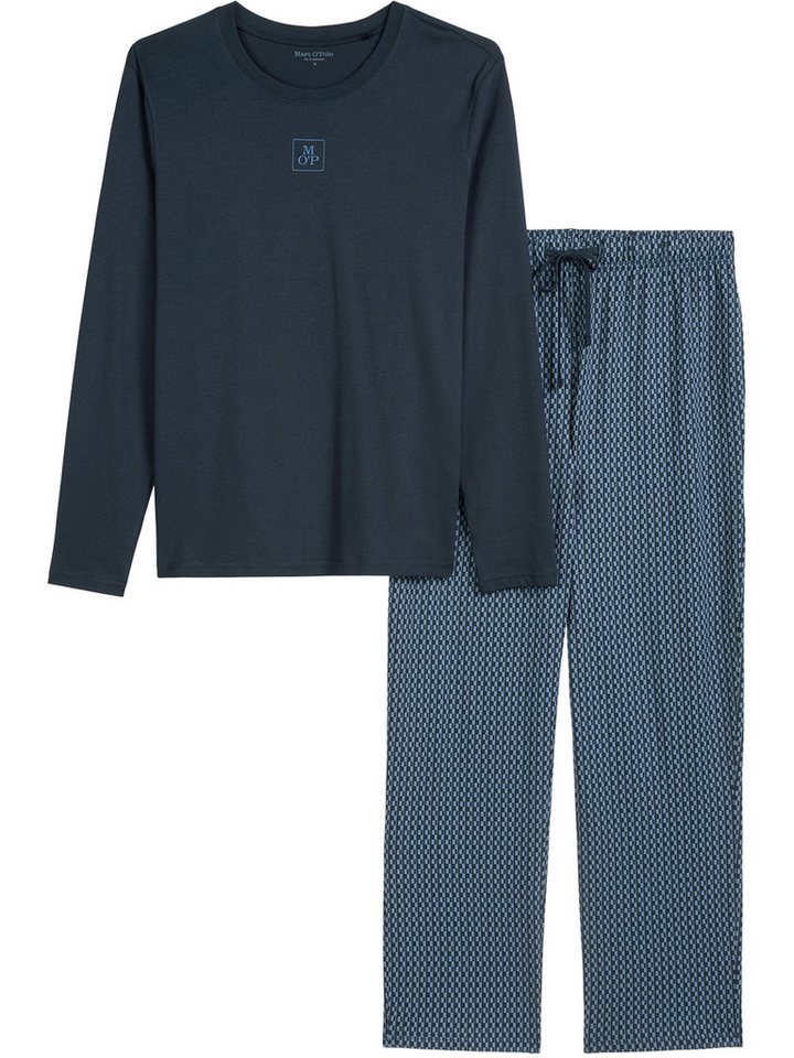Marc O'Polo Pyjama Blend & Pair Cotton (2 tlg) Schlafanzug, Pyjama Set, Nachtwäsche von Marc O'Polo