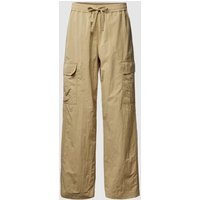 Marc O'Polo Regular Fit Cargohose mit elastischem Bund in Schilf, Größe 36 von Marc O'Polo