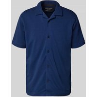 Marc O'Polo Regular Fit Freizeithemd aus Baumwoll-Mix in Royal, Größe XL von Marc O'Polo