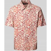 Marc O'Polo Regular Fit Freizeithemd aus hochwertiger Baumwoll-Popeline in Rot, Größe L von Marc O'Polo