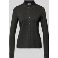 Marc O'Polo Regular Fit Langarmbluse aus Viskose-Mix in Dunkelgrau, Größe L von Marc O'Polo