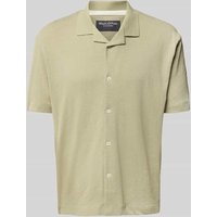 Marc O'Polo Regular Fit Poloshirt aus Baumwoll-Leinen-Mix in Hellgruen, Größe XXL von Marc O'Polo