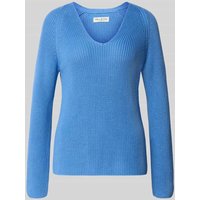Marc O'Polo Regular Fit Strickpullover aus reiner Baumwolle in Hellblau, Größe S Marc O'Polo Regular Fit Strickpullover aus reiner Baumwolle in Hellblau, Größe S von Marc O'Polo