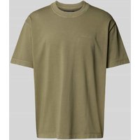Marc O'Polo Regular Fit T-Shirt aus reiner Baumwolle in Oliv, Größe L von Marc O'Polo