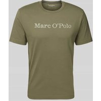 Marc O'Polo Regular Fit T-Shirt aus reiner Baumwolle in Oliv, Größe M von Marc O'Polo
