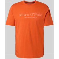 Marc O'Polo Regular Fit T-Shirt aus reiner Baumwolle in Orange, Größe L von Marc O'Polo