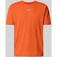 Marc O'Polo Regular Fit T-Shirt aus reiner Baumwolle in Orange, Größe S von Marc O'Polo