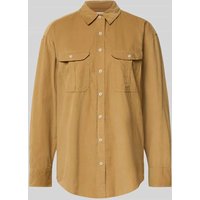 Marc O'Polo Relaxed Fit Hemdbluse aus Baumwoll-Lyocell-Mix in Camel, Größe 42 Marc O'Polo Relaxed Fit Hemdbluse aus Baumwoll-Lyocell-Mix in Camel, Größe 42 von Marc O'Polo