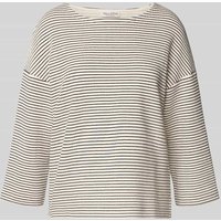 Marc O'Polo Relaxed Fit Sweatshirt mit Allover-Muster in Black, Größe XS von Marc O'Polo