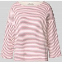 Marc O'Polo Relaxed Fit Sweatshirt mit Allover-Muster in Lavender, Größe S von Marc O'Polo