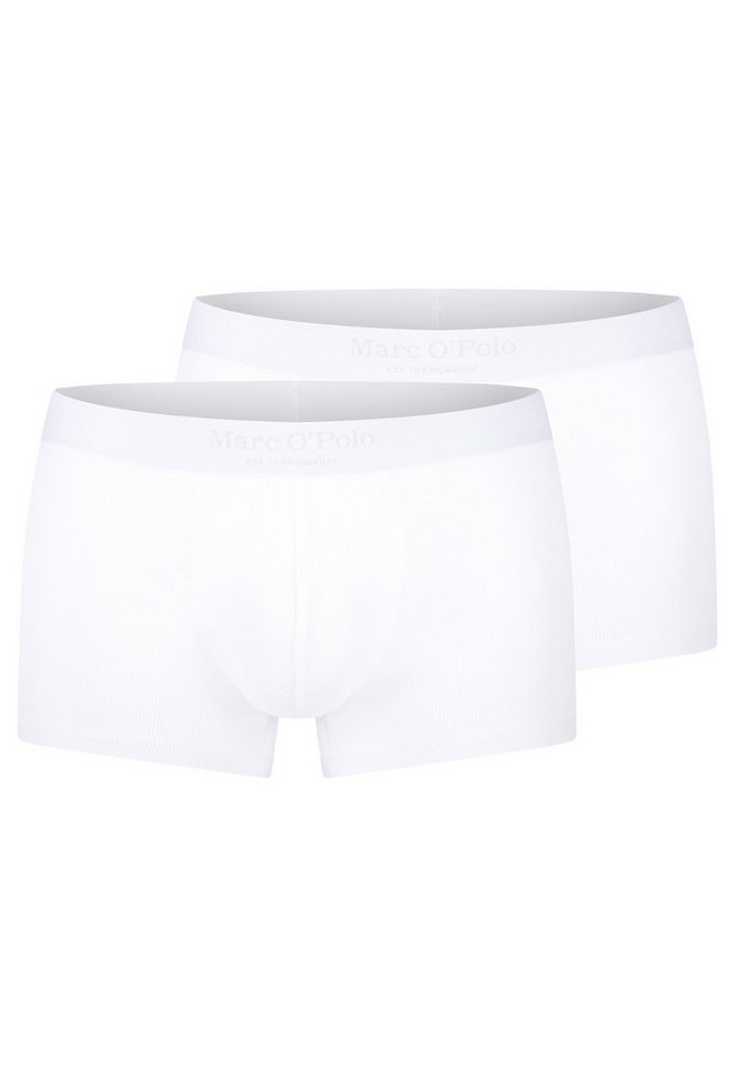 Marc O'Polo Retro Boxer 2er Pack Iconic Rib (Spar-Set, 2-St) Retro Short / Pant - Baumwolle - ohne Eingriff - Atmungsaktiv von Marc O'Polo