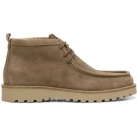 Marc O'Polo Schnürstiefel aus Veloursleder mit Mokassinnaht und robuster Profilsohle von Marc O'Polo