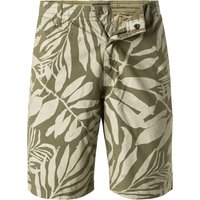 Marc O'Polo Herren Shorts grün Baumwolle gemustert von Marc O'Polo