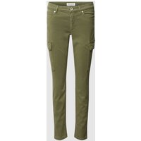 Marc O'Polo Slim Fit Cargohose im unifarbenen Design Modell 'LULEA' in Oliv, Größe 26/30 von Marc O'Polo