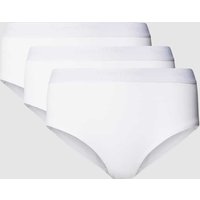 Marc O'Polo Slip mit elastischem Logo-Bund im 3er-Pack Modell 'ESSENTIALS' in Weiss, Größe M von Marc O'Polo