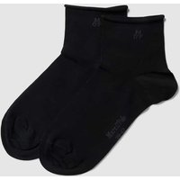 Marc O'Polo Socken mit Label-Detail im 2er-Pack Modell 'Natali' in Black, Größe 39/42 von Marc O'Polo