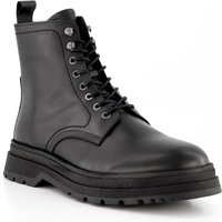 Marc O'Polo Herren Stiefeletten schwarz Glattleder von Marc O'Polo