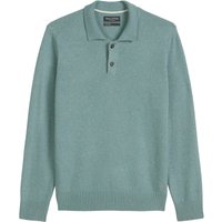 Marc O'Polo Strick-Langarm-Poloshirt aus einem soften Woll-Mix, Regular Fit in XXL von Marc O'Polo