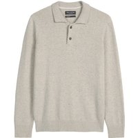 Marc O'Polo Strick-Langarm-Poloshirt aus einem soften Woll-Mix, Regular Fit in XXL Marc O'Polo Strick-Langarm-Poloshirt aus einem soften Woll-Mix, Regular Fit in XXL von Marc O'Polo