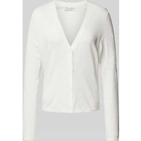 Marc O'Polo Strickcardigan mit V-Ausschnitt in Offwhite, Größe XS von Marc O'Polo