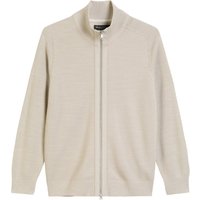 Marc O'Polo Strickjacke aus Baumwoll-Perlstrick mit Label-Aufnäher in XL von Marc O'Polo