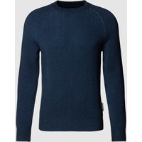 Marc O'Polo Strickpullover in Ripp-Optik in Dunkelblau, Größe XL von Marc O'Polo