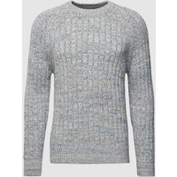 Marc O'Polo Strickpullover in melierter Optik in Offwhite, Größe L von Marc O'Polo