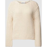 Marc O'Polo Strickpullover mit Rundhalsausschnitt in Offwhite, Größe S von Marc O'Polo