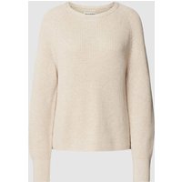 Marc O'Polo Strickpullover mit Strukturmuster in Beige, Größe L von Marc O'Polo