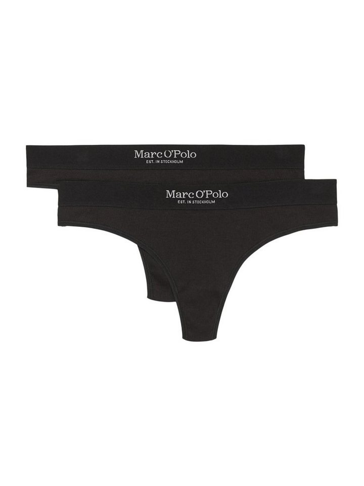Marc O'Polo String Iconic Rib (2-St) unterhose unterwäsche tanga von Marc O'Polo