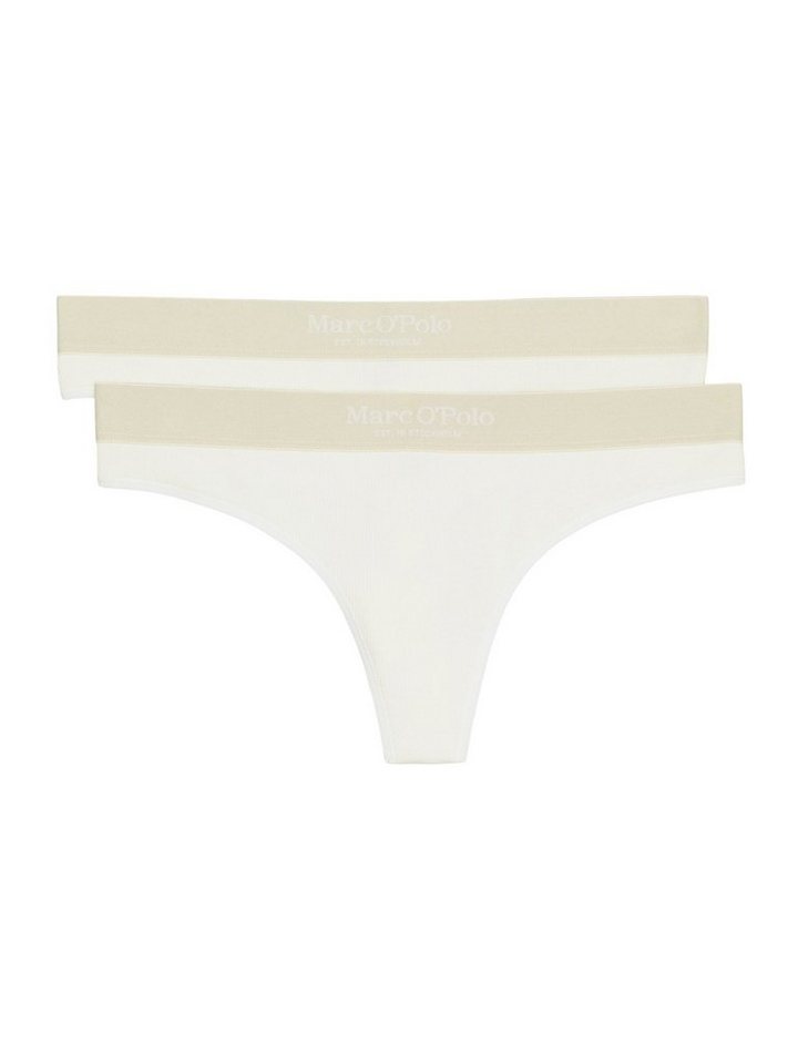 Marc O'Polo String Iconic Rib (2-St) unterhose unterwäsche tanga von Marc O'Polo