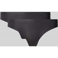 Marc O'Polo String mit Label-Print in Black, Größe XS von Marc O'Polo