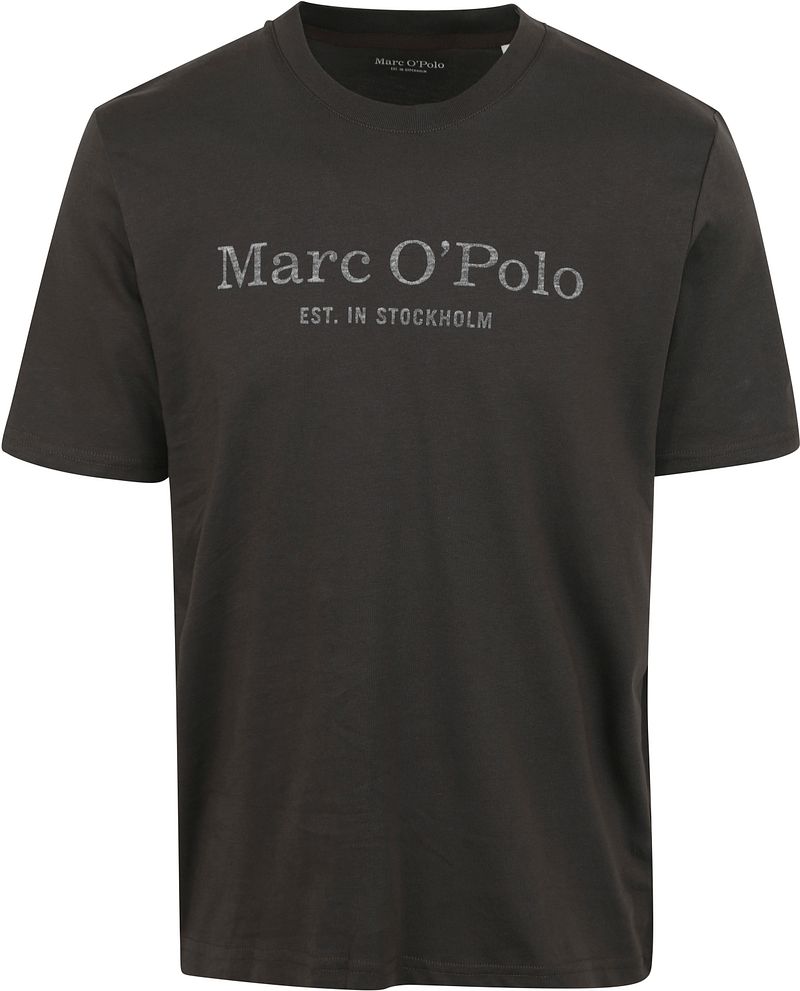 Marc O'Polo T-Shirt Logo Anthrazit - Größe 3XL von Marc O'Polo