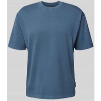 Marc O'Polo T-Shirt in unifarbenes Design in Marine, Größe XXL von Marc O'Polo