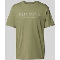Marc O'Polo T-Shirt mit Label-Print in Oliv, Größe L von Marc O'Polo