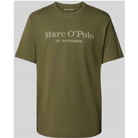 Marc O'Polo T-Shirt mit Label-Print in Oliv, Größe XL von Marc O'Polo